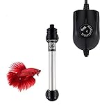hygger 50W Mini Inline Quartz Glass Aquarium Heater with External Controller, Adjustable Submersible Betta Fish Tank Thermostat for 5-15 Gallon Photo, bestseller 2024-2023 new, best price $19.99 review