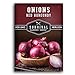 Photo Survival Garden Seeds - Red Burgundy Onion Seed for Planting - Packet with Instructions to Plant and Grow Delicious Red Short Day Onions in Your Home Vegetable Garden - Non-GMO Heirloom Variety new bestseller 2023-2022