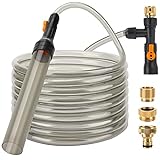 hygger Bucket-Free Aquarium Water Change Kit Metal Faucet Connector Fish Tank Vacuum Siphon Gravel Cleaner with Long Hose 25FT Drain & Fill Photo, bestseller 2024-2023 new, best price $38.99 review