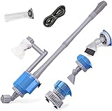 UPETTOOLS Aquarium Gravel Cleaner - Electric Automatic Removable Vacuum Water Changer Sand Algae Cleaner Filter Changer 110V/28W Photo, bestseller 2024-2023 new, best price $37.99 review