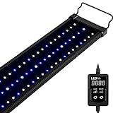 NICREW Saltwater Aquarium Light, Marine LED Fish Tank Light for Coral Reef Tanks, 2-Channel Timer Included, 48 to 60-Inch Photo, bestseller 2024-2023 new, best price $82.99 review