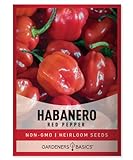 Red Habanero Pepper Seeds for Planting 100+ Heirloom Non-GMO Habanero Peppers Plant Seeds for Home Garden Vegetables Makes a Great Gift for Gardeners by Gardeners Basics Photo, bestseller 2024-2023 new, best price $5.95 review