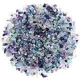 WYKOO Decorative Fluorite Tumbled Chips Stone, 1.1 Lb/500g Natural Crystal Pebbles Quartz Stones Irregular Shaped Aquarium Gravel for Fish Tank, Vase Fillers, Home Decoration (About 500 Gram) Photo, bestseller 2024-2023 new, best price $13.49 review