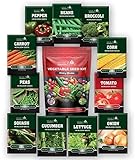 11 Heirloom Seeds for Planting Vegetables and Fruits, 4800 Survival Seed Vault and Doomsday Prepping Supplies, Gardening Seeds Variety Pack, Vegetable Seeds for Planting Home Garden Non GMO Photo, bestseller 2024-2023 new, best price $15.97 ($0.00 / Count) review