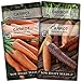 Photo Sow Right Seeds - Carrot Seed Collection for Planting - Rainbow, Nantes, Imperator, and Kuroda Varieties - Non-GMO Heirloom Seeds to Plant a Home Vegetable Garden - Great Gardening Gift new bestseller 2024-2023