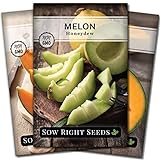 Sow Right Seeds - Cantaloupe Fruit Seed Collection for Planting - Individual Packets Honey Rock, Hales Best and Honeydew Melon, Non-GMO Heirloom Seeds to Plant an Outdoor Home Vegetable Garden… Photo, bestseller 2024-2023 new, best price $9.99 review