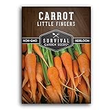 Survival Garden Seeds - Little Fingers Carrot Seed for Planting - Packet with Instructions to Plant and Grow Delicious Baby Carrots in Your Home Vegetable Garden - Non-GMO Heirloom Variety - 1 Pack Photo, bestseller 2024-2023 new, best price $4.99 review