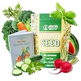 10 Assorted Organic Vegetable Seeds for Planting - ~3,200 + Heirloom Non-GMO Fruit Seeds, Herb Seeds, & Vegetable Seeds - with Grow Guide - Broccoli, Basil, Watermelon, Cilantro, Carrot, Kale, & More Photo, bestseller 2024-2023 new, best price $20.43 review