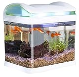 Sweetypet Aquarium: Transport-Fischbecken mit Filter, LED-Beleuchtung und USB, 3,3 Liter (Mini Aquarium) Foto, Bestseller 2024-2023 neu, bester Preis 34,99 € Rezension