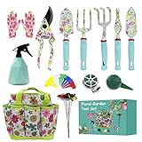 Garden Tool Set,Gardening Gifts for Women,31PCS Heavy Duty Aluminum Floral Print Gardening Tool Set with Storage Tote Bag Garden Tools Gifts for Women and Men Photo, bestseller 2024-2023 new, best price $28.99 review