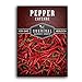 Photo Survival Garden Seeds - Red Cayenne Pepper Seed for Planting - Packet with Instructions to Plant and Grow Hot Chili Peppers in Your Home Vegetable Garden - Non-GMO Heirloom Variety - Single Pack new bestseller 2024-2023