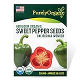 Purely Organic Products Purely Organic Heirloom Sweet Pepper Seeds (California Wonder) - Approx 35 Seeds Photo, bestseller 2024-2023 new, best price $4.39 ($0.13 / Count) review