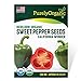 Photo Purely Organic Products Purely Organic Heirloom Sweet Pepper Seeds (California Wonder) - Approx 35 Seeds new bestseller 2024-2023