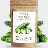 SEEDRA 120+ Cucumber Seeds for Indoor, Outdoor and Hydroponic Planting, Non GMO Heirloom Seeds for Home Garden - 1 Pack Photo, bestseller 2024-2023 new, best price $6.99 review