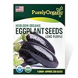 Purely Organic Products Purely Organic Heirloom Eggplant Seeds (Long Purple) - Approx 220 Seeds Photo, bestseller 2024-2023 new, best price $4.39 ($124.36 / Ounce) review