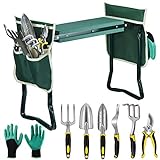EAONE Garden Kneeler and Seat Foldable Garden Bench Stool with Soft Kneeling Pad, 6 Garden Tools, Tool Pouches and Gardening Glove for Men and Women Gardening Gifts, Protecting Your Knees & Hands Photo, bestseller 2024-2023 new, best price $59.99 review