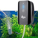 AQQA Aquarium Rechargeable Battery Air Pump,Multifunctional Portable Energy Saving Power Quiet Oxygen Pump, One/Dual Outlets with Air Stone,Suitable for Indoors Power Outages Fishing Photo, bestseller 2024-2023 new, best price $20.99 review