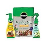 Miracle-Gro Indoor Potting Mix, Indoor Plant Food & Leaf Shine - Bundle of Potting Soil (6 qt.), Liquid Plant Food (8 oz.) & Leaf Shine (8 oz.) for Growing, Fertilizing & Cleaning Houseplants Photo, bestseller 2024-2023 new, best price $19.12 review
