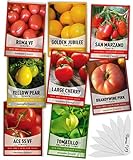 Heirloom Tomatoes for Planting 8 Variety Pack, San Marzano, Roma VF, Large Cherry, Ace 55 VF, Yellow Pear, Tomatillo, Brandywine Pink, Golden Jubilee Tomato Seeds for Garden Non GMO Gardeners Basics Photo, bestseller 2024-2023 new, best price $15.95 ($1.99 / Count) review