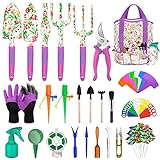 83 Pcs Garden Tools Set Succulent Tools Set,Heavy Duty Floral Gardening Kit with Storage Organizer and Hand Gloves,Adorable Outdoor Gardening Gifts Tools for Women Photo, bestseller 2024-2023 new, best price $28.99 review