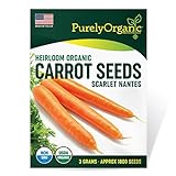 Purely Organic Products Purely Organic Heirloom Carrot Seeds (Scarlet Nantes) - Approx 1800 Seeds Photo, bestseller 2024-2023 new, best price $4.39 review