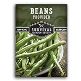 Survival Garden Seeds - Provider Bush Bean Seed for Planting - Packet with Instructions to Plant and Grow Stringless Green Beans in Your Home Vegetable Garden - Non-GMO Heirloom Variety Photo, bestseller 2024-2023 new, best price $4.99 review