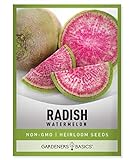 Watermelon Radish Seeds for Planting - Heirloom, Non-GMO Vegetable Seed - 2 Grams of Seeds Great for Outdoor Spring, Winter and Fall Gardening by Gardeners Basics Photo, bestseller 2024-2023 new, best price $4.95 review