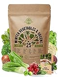 25 Winter Vegetable Garden Seeds Variety Pack for Planting Outdoors & Indoor Home Gardening 6500+ Non-GMO Heirloom Veggie Seeds: Broccoli Beet Carrot Collard Lettuce Radish Spinach Pea Kohlrabi & More Photo, bestseller 2024-2023 new, best price $19.99 ($0.80 / Count) review