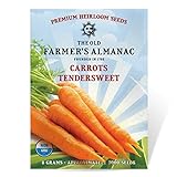 The Old Farmer's Almanac Heirloom Carrot Seeds (Tendersweet) - Approx 3000 Non-GMO Seeds Photo, bestseller 2024-2023 new, best price $4.29 review