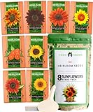 1000+ Sunflower Seeds for Planting - 8 Varieties - Flower Seeds to Plant Outside, Grow Giant Sunflower Plants, Heirloom Seeds Photo, bestseller 2024-2023 new, best price $16.99 ($0.02 / Count) review