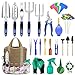 Photo 82 Pcs Garden Tools Set, Extra Succulent Tools Set, Heavy Duty Gardening Tools Aluminum with Soft Rubberized Non-Slip Handle Tools, Durable Storage Tote Bag, Gifts for Men (Blue) new bestseller 2023-2022