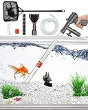 QZQ Aquarium Gravel Cleaner [2022 Edition] Vacuum Fish Tank Vacuum Cleaner Tools for Aquarium Water Changer with Aquarium Thermometers Fish Net kit Use for Fish Tank Cleaning Gravel and Sand Photo, bestseller 2024-2023 new, best price $22.89 review