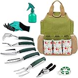 INNO STAGE Gardening Tools Set and Organizer Tote Bag with 10 Piece Garden Tools,Garden Gift Set, Vegetable Gardening Hand Tools Kit Bag with Garden Digging Claw Gardening Gloves Photo, bestseller 2024-2023 new, best price $23.47 review