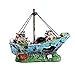 Foto UEETEK Barco Acuario, barco Corsair Barco a vela hundido para decoración de acuarios, ideal para pequeños peces camarón tortuga nuevo éxito de ventas 2024-2023