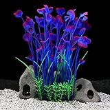 QUMY Large Aquarium Plants Artificial Plastic Fish Tank Plants Decoration Ornament for All Fish (D-Purple) Photo, bestseller 2024-2023 new, best price $11.99 ($11.99 / Count) review