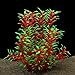 Photo QUMY Large Aquarium Plants Artificial Plastic Fish Tank Plants Decoration Ornament for All Fish 12.6 inch Tall 7.09 inch Wide (Wine Red) new bestseller 2024-2023