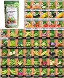 HOME GROWN Heirloom Vegetable Seeds - 27,500+ Seeds - 55 Variety of Non GMO Vegetable Seeds for Planting Home Garden, Homestead and Survival Gardening Seeds - Seeds for Planting Fruits and Vegetables Photo, bestseller 2024-2023 new, best price $69.99 ($0.00 / Count) review