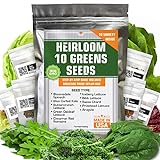 Heirloom Non-GMO Lettuce and Greens Seeds Variety Pack for Outdoor and Indoor Gardening & Hydroponics, 5000+ Seeds - Kale, Butter, Oak, Spinach, Romaine Bibb & More Photo, bestseller 2024-2023 new, best price $12.90 ($0.00 / Count) review