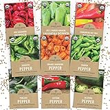 Organic Hot Pepper Seeds Variety Pack - 9 Unique Packets Non-GMO USDA Certified Organic Sweet Yards Seed Co Photo, bestseller 2024-2023 new, best price $14.97 ($1.66 / Count) review