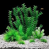 QUMY Aquarium Plants Plastic Fish Plant Set for Tank Artificial Decoration for All Fish Medium Photo, bestseller 2024-2023 new, best price $11.99 review