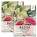 Photo Seed Needs, Watermelon Radish (Raphanus sativus) Twin Pack of 500 Seeds Each Non-GMO new bestseller 2024-2023