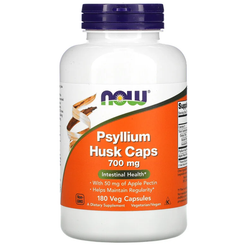 фото БАД NOW Psyllium Husk Caps капс., 200 г, 700 мг, 180 шт.