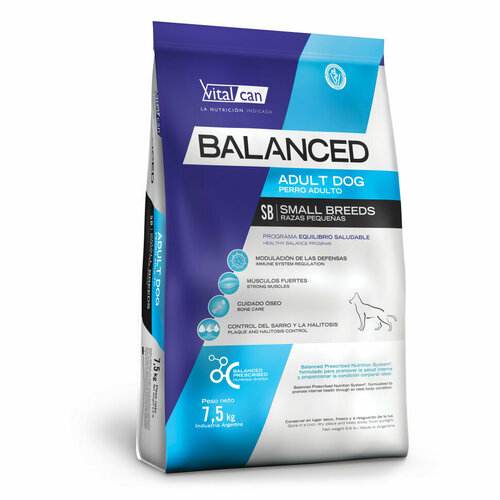 фото Vitalcan Balanced Dog Adult сухой корм для взрослых собак мелких пород с курицей - 7,5 кг