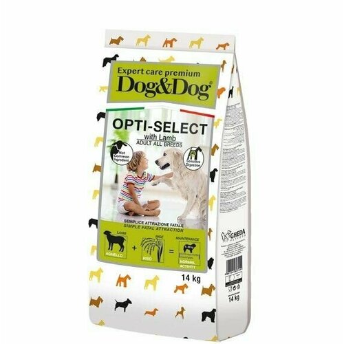 фото Dog&Dog Opti-Select Сухой корм для взрослых собак, с ягненком