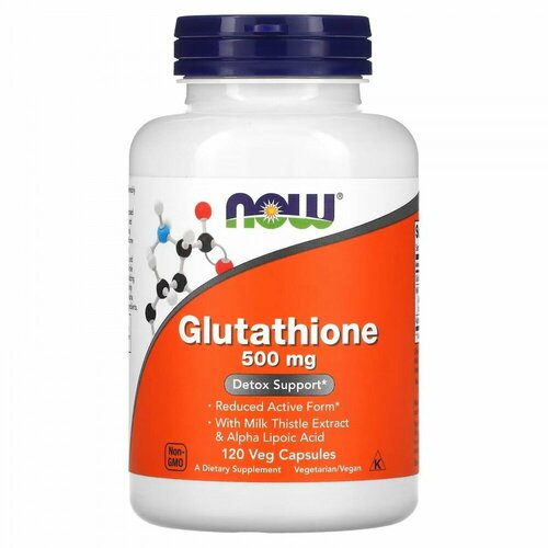 фото NOW Glutathione 500 мг 120 капс (NOW)