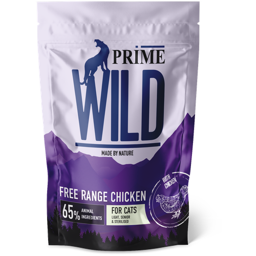 фото PRIME WILD GF FREE RANGE с курицей 2кг для стерилизованных котят и кошек контроль веса