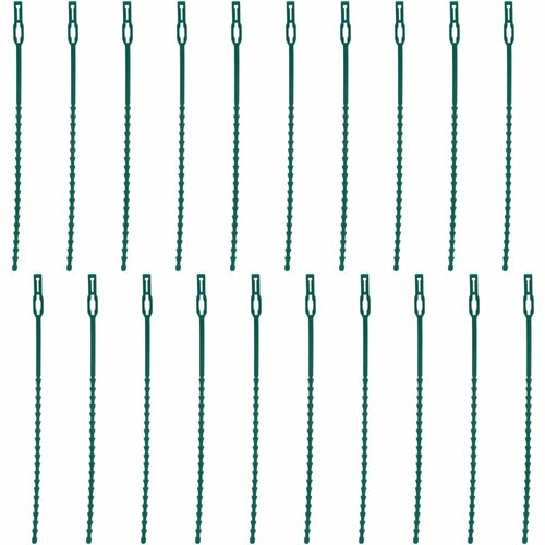 фото Хомуты для растений, 22 см, 20 шт, пластик