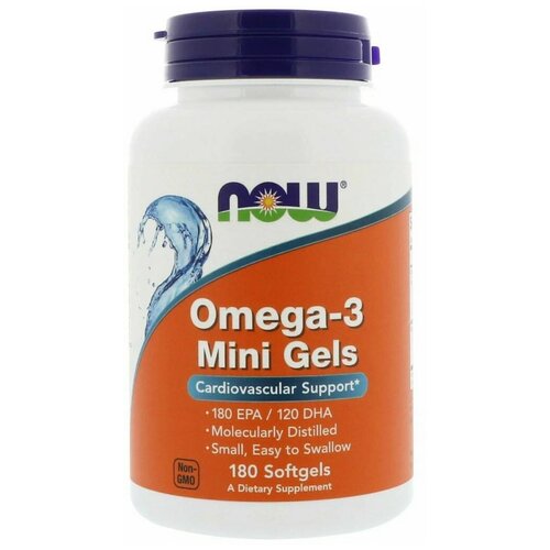 фото Omega-3 Mini Gels капс., 200 г, 180 шт.