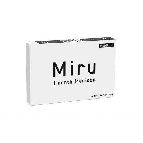 фото Контактные линзы Menicon Miru 1month Multifocal, 6 шт., R 8,6, D +1,5, ADD: высокая