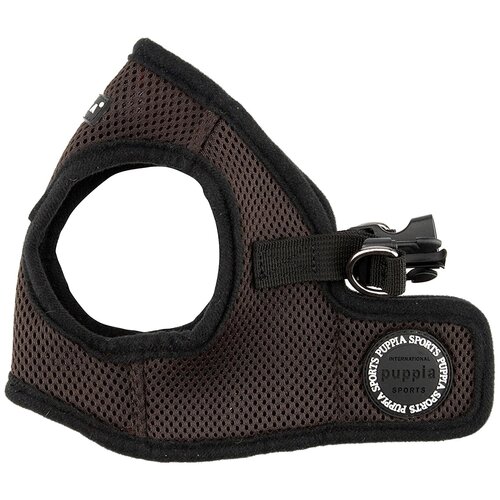 фото Шлейка Puppia Soft vest harness B, обхват шеи 32  см, коричневый, L